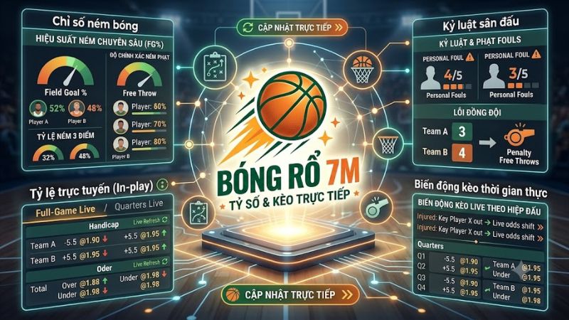 Biến động tỷ lệ kèo và thống kê hiệu suất ném bóng rổ trực tiếp tại 7mcn Biến động tỷ lệ kèo và thống kê hiệu suất ném bóng rổ trực tiếp tại 7mcn