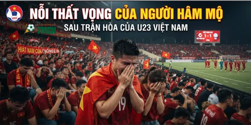 Nỗi thất vọng của người hâm mộ sau trận hòa của U23 Việt Nam
