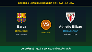 7M nhận định trận Barca và Athletic Bilbao ngày 03/10/2026