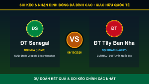 7M nhận định trận ĐT Senegal và ĐT Tây Ban Nha ngày 06/10/2026